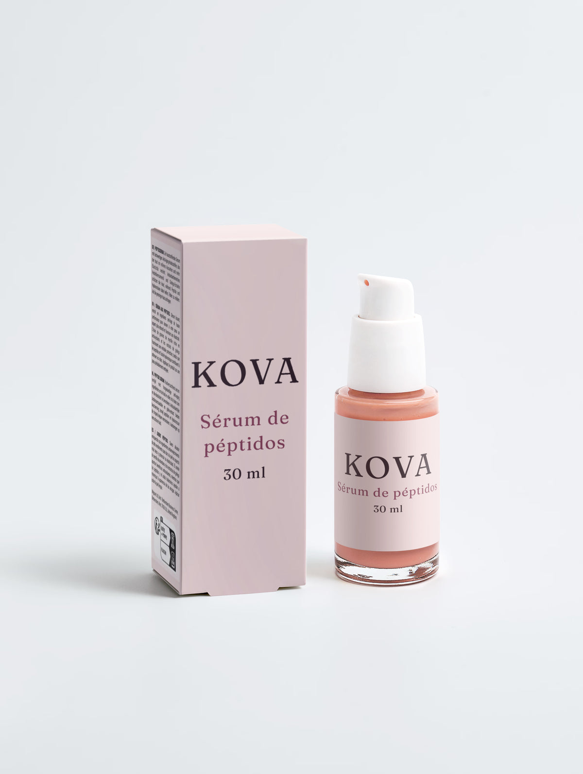 Sérum de péptidos Kova 30 ml con su caja