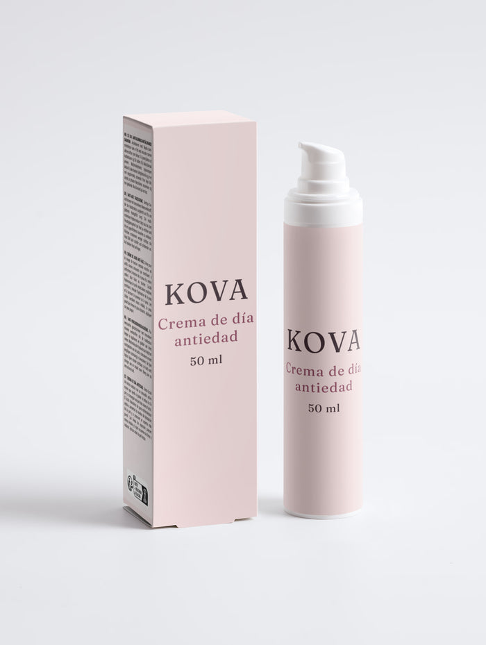 Crema de día antiedad Kova 50 ml con su caja