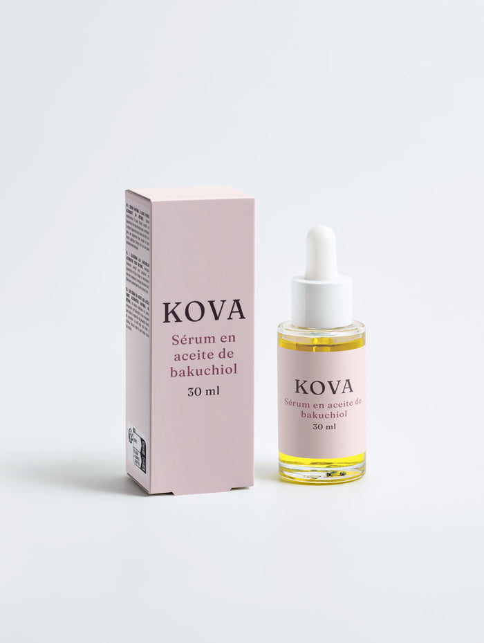 Sérum en aceite de bakuchiol Kova 30 ml con su caja